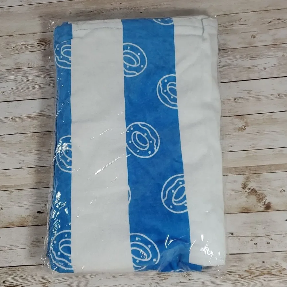 NEW Odd Future Striped‎ Multi-Donut Beach Towel Blue & White